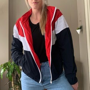 Red, white & blue bomber jacket